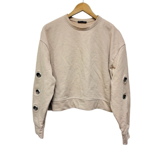 Zara Cutout Sleeve Sweatshirt - Picture 1 of 8